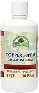 The Best Nano Colloidal Copper - 30 PPM of Colloidal Copper - Colloidal Minerals -Colloidal Copper Liquid (32oz)