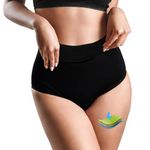 Okdance Women's Bikini Bottoms (UK, Alpha, XS, Regular, Regular, Black（High Waisted）)