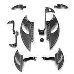 ALLOYFORGE Floorboards for Harley Davidson Touring Black Blade Highway pegs Street Glide FLHX CVO Gear Brake Shifter levers for Electra Glide Road King FLHR 2014-2023 (14 Up Touring Comb Sets)