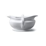 Traditional Porcelain Gravy Boat Fat Separator with Two Handles, Wm Bartleet & Sons, White (300ml)