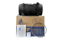 Astberg Aec 200 Quiet Inline Duct Fan With 0-100% Variable Speed Controller Energy Efficient Ec Motor Silent Mix Flow/Inline Duct Fan/Duct Exhaust/Inline Exhaust/Circular Inline Fan (200Mm),Cream