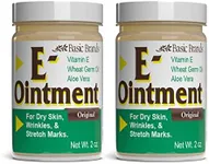 Basic Brands - Vitamin E Ointment - 2 oz - Moisture Enhancing - Can Help Reduce Appearance of Scars, Stretch Marks, Fine Lines & Wrinkles - 2-Pack