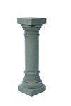 EMSCO Group Greek Column Statue – Natural Granite Appearance – Made of Resin – Lightweight – 32” Height