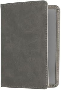 kwmobile Registration and Insurance Holder - Car Document Holder for Vehicle Documents and Cards - Synthetic Suede - Dark Grey