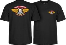 Powell Peralta Winged Ripper T-Shirt, Black, Large