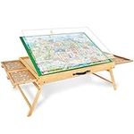 ALL4JIG 1500PCS Portable Puzzle Table with Legs, Adjustable Jigsaw Puzzle Board with 4 Drawers & Cover, 3-Tilting-Angle Jigsaw Puzzle Table for Adults
