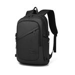 Kono Laptop Backpack Anti Theft Travel Business Computer Rucksack Work Bag with USB Charging Port Lightweight Laptop Bag Water Resistant School Backpack Bag for Men Women fits 15.6 Inch (Black)