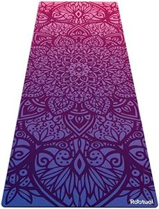 Reetual, The Yoga Mat That Adores Sweat | Premium 2in1 Hot Yoga Mat Non Slip Towel Combo - with Carrying Strap | Eco Friendly | Designed for Bikram, Hot Yoga, Ashtanga, Vinyasa, Power, Hatha, Pilates