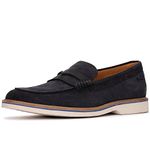 Clarks Men's Atticus LT Slip Loafer, Navy Suede, 10 UK