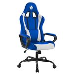 Ergonomic Office Chair, High-Back White Gaming Chair with Lumbar Support PC Computer Chair Racing Chair PU Task Desk Chair Ergonomic Executive Swivel Rolling Chair for Back Pain Women, Men (TOR)