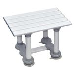 Aidapt Plastic 12" Slatted in Bath Seat with Suction Cups