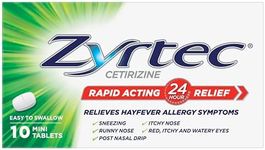 Zyrtec Rapid Acting Hayfever Allerg