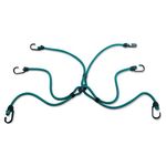 Master Lock Spider Bungees with 6 Hooks [Reverse Hook Design] 3105EURDAT - Ideal to Secure and Carry Loads on Motorcycles and Bicyles