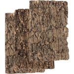 POPETPOP Reptile Bark Backdrop Wall Decor: 6Pcs Reptile Terrarium Background Cork Terrarium Background Reptile Habitat Decor 3d Pet Crawling Mat for Gecko Lizard Tortoise Chameleon Turtle