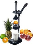 HKUTOTECH Aluminium Hand Press Citrus Fruit Juicer, Cold Press Juicer, Manual Hand Press Juicer and Squeezer for Fruits and Vegetables- Big (Made in India)