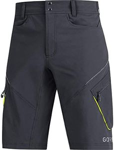 GORE WEAR Men's Standard C3 Trail Shorts, Black, S