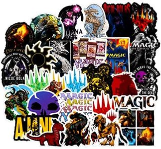 Magic: The Gathering Card Game Stickers Teens Cool Popular Game Decals for Laptop Water Bottles Notebook Luggage Bike Motorcycle Boys Gifts 50pcs