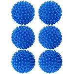 6 Pack Laundry Washing Balls, Dryer Balls Reusable Washing Balls for Washing Machine Laundry