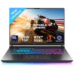 ASUS ROG Strix G16,Intel Core Ultra 9 275HX Gaming Laptop(NVIDIA RTX 5080-16GB/175W TGP/32GB/1TB/FHD+/16"/165Hz/Windows 11/M365 Basic (1Year)*/Office Home 2024/Eclipse Gray/2.65 Kg) G615LW-RV148WS