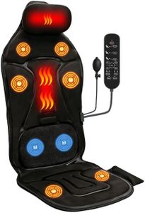 Massage Mat with Heating and Air Circulation Function, Neck Pillow,Electric Massage Chair Back Pad, Gift Home and Office Pain Relief.