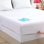 JamRest Zippered Mattress Encasement King, Zipper Enclosed Mattress Waterproof Protector, Breathable & Noiseless Bed Mattress Cover(7-15 in. Deep)