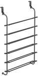 Whitmor Over The Door Shoe Rack, 18 Pair, Gunmetal Grey