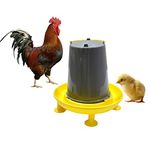 TAIYO PLUSS DISCOVERY® Poultry Water Feeder, Size: (24X16 cm) (LXH), Automatic Hen & Chicken Poultry Water Feeder and All Other Types of Birds (1.5L Capacity) (Yellow)