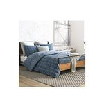 Kenneth Cole New York Holden Grid Blue Full/Queen Duvet Cover Set