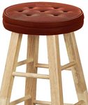 Big Hippo Bar Stool Cushions, Memory Foam Round Bar Stool Covers Nonslip Backing Seat Cover with Elastic Band 12inch Chair Pad Cushion(Brown - 1pc)