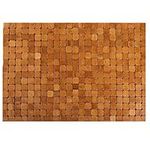 Dicunoy Bamboo Bath Mat, Bathroom Shower Rug, Wooden Toilet Doormats for Shower Doorsteps, Sauna, Tub (60cm L x 40cm W))