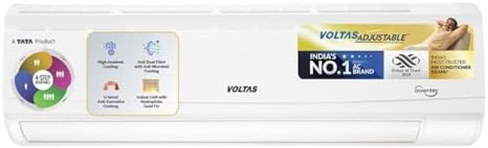 Voltas 1.5 ton 5 Star, Inverter Split AC (Copper, 4-in-1 Adjustable Mode, Anti-dust Filter, 185V Vectra CAR, White)