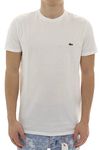 Lacoste Men's Short Sleeve Crewneck Pima Cotton Jersey T-Shirt, White, Large