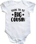 Hippowarehouse Soon to be big cousin baby vest bodysuit (short sleeve) boys girls