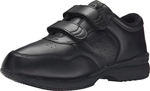 Propet Men's Life Walker Strap Sneaker, Black, US 13 Size