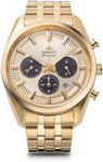 Orient Watch RN-TX0301G Contemporary Solar-Powered Chronograph, Men's Wristwatch, Champagne, Gold, beige, (champagne)