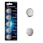 KITOSUN CR1616 3V Lithium Coin Battery – 3 Volt CR 1616 Lithium Cell Button Batteries Replacement for Car Key Fob Remote Control Honda Accord CRV Pilot Civic Fobs Keyless Entry Remote (5 Pack)