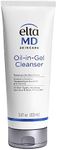EltaMD Oil-In-Gel Face Cleanser, Gentle Makeup Remover, 3.4 oz