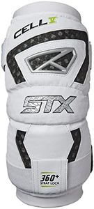 STX Mens Sporting_Goods Lacrosse Arm Pads, White, Medium