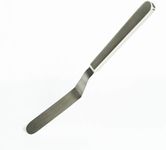 Chef's Offset Spatula for plating, decorating, cooking, icing, spreading, natural matte stainless steel 304.