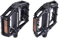 Bike Flat Pedals,Mountain Bicycles Pedals Flat Aluminum Alloy Platform Sealed Bearing Axle 9/16"