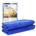 Airlab Microfiber Car Drying Towels Extra Large Super Absorbent Plush Cleaning Cloths Auto Detailing Ultra Soft, Lint-Free, Streak-Free 500GSM, 90 x 60 cm, Pack of 2