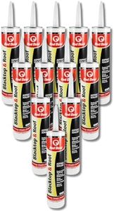 Red Devil 063612 Blacktop and Roof Repair Sealant, 10.1 fl. oz, Black, 12 Pack