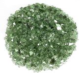 Reflective Fire Glass for Natural or Propane Fire Pit Fireplace or Gas Log Sets 1/4-Inch, Light Green (500)
