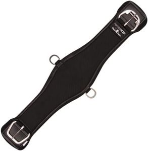 Classic Equine Feather Flex Roper Cinch 32in Black