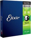 Elixir 19052 Optiweb Electric Guitar Strings Light 10-46 (3 Pack Bundle)