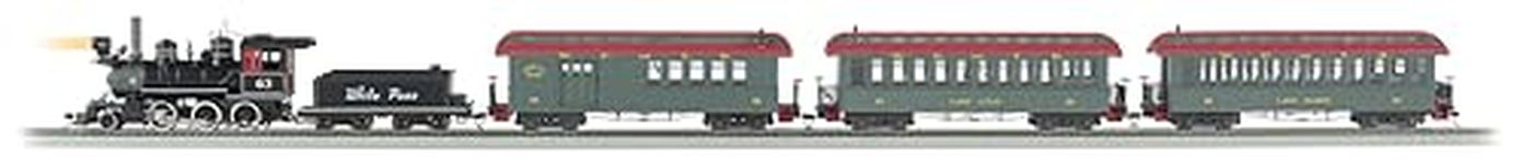 Bachmann Trains - White Pass & Yukon Passenger Ready to Run Electric Train Set - On30 Scale - Runs on HO Track