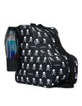 FYDELITY Roller Skate Bag for Women Ice Skate Bag Ice Skating Bag Figure Skating Bag Roller Skate Bags for Women Roller Skate Bags for Girls Roller Skates Bag for Men Boys Kids Hockey Case Black Skull