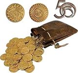 50 D&D Fantasy Metal Gold Coins & L