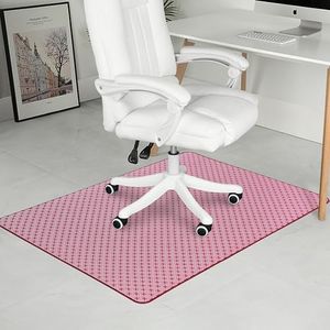 RccugmatS Chair Mat for Hardwood & Tile Floor, 47" x 60" Heavy Duty Office Chair Mat Floor pad for Rolling Chairs, Anti Slip, Non-Curve, Floor Protector for Home Office, Red X