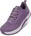 WHITIN Women's Wide Toe Box Road Running Shoe + Zero Drop, Purple, 9 Wide